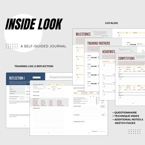 BJJ Training Log: Martial Arts Journal for Technique & Progress Tracking - Image 4