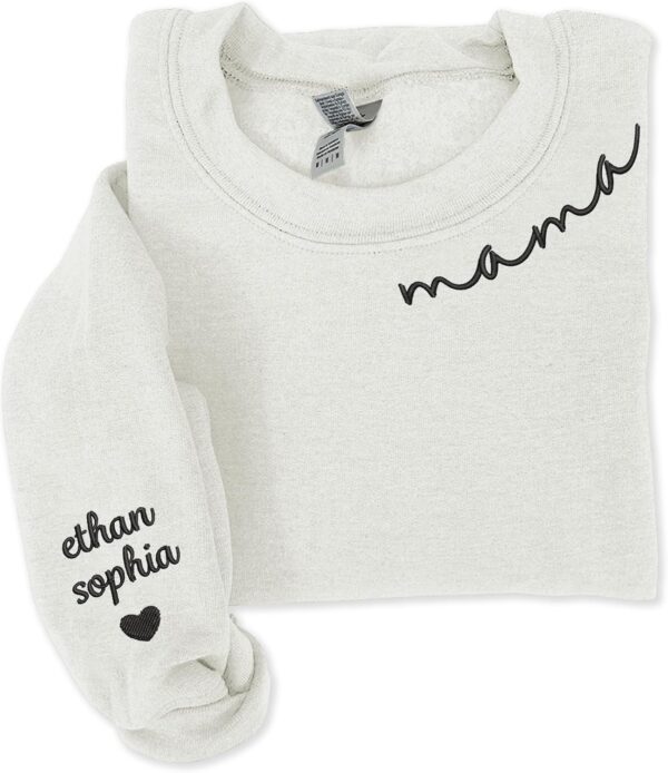 Custom Mama Sweatshirt with Kids Names | Personalized Mom Gift - Image 6