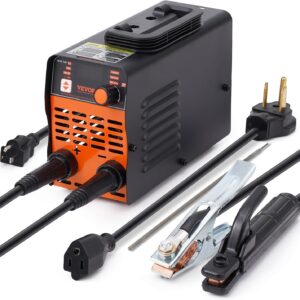 VEVOR Stick Welder, Mini and Portable 140Amp 2 in 1 ARC/Lift Tig Welder Machine, ARC Welder with Hot Start/Arc Force/Anti-Stick, IGBT Inverter Portable MMA Welder Machine