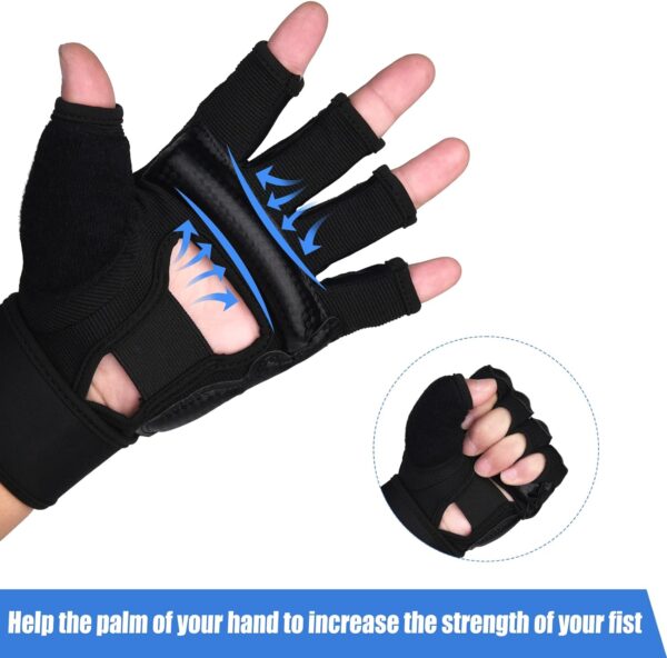 Pro MMA Half Finger Boxing Gloves - Kickboxing Sparring Gear for Men, Women & Kids - Image 7