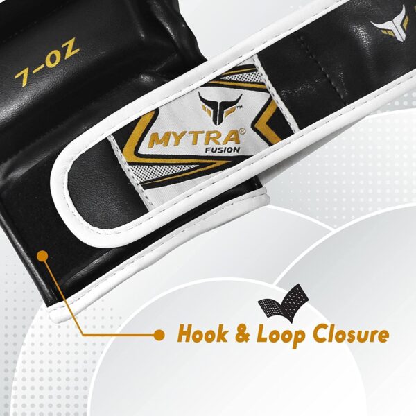 Mytra Fusion 7oz Open Palm MMA Grappling Gloves - Wrist Support, Training & Sparring - Image 8