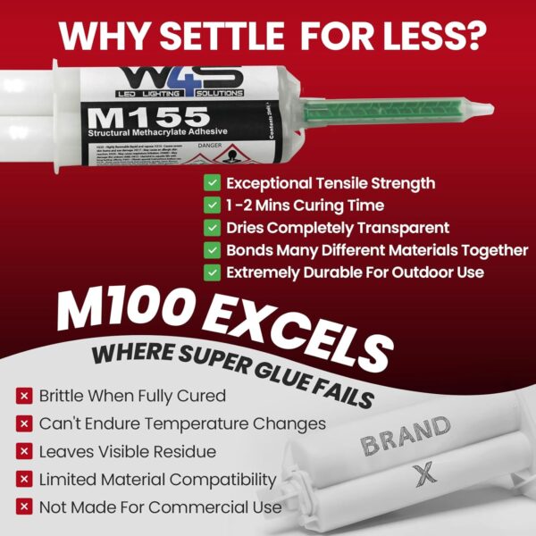 Marine-Grade Clear Methacrylate Adhesive | Heavy Duty Metal & Plastic Repair Glue - Image 4