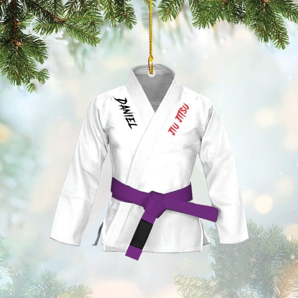 Personalized Jiu Jitsu Ornament | Custom BJJ Sensei Gift Idea - Image 5