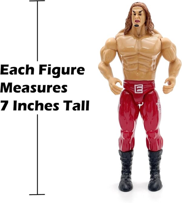 WWE Wrestling Action Figures Set - 12 Realistic 7-Inch Fighters for Kids' Play - Image 3
