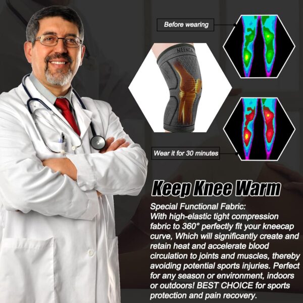 NEENCA Knee Braces: Best Compression Sleeves for Pain Relief & Support - Image 4