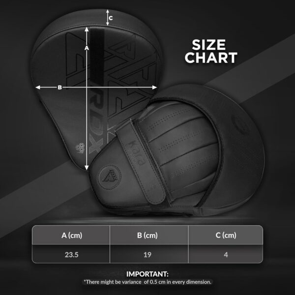 RDX Curved Focus Mitts: Maya Hide Leather Boxing Pads for MMA, Muay Thai, Kickboxing Training - Image 6