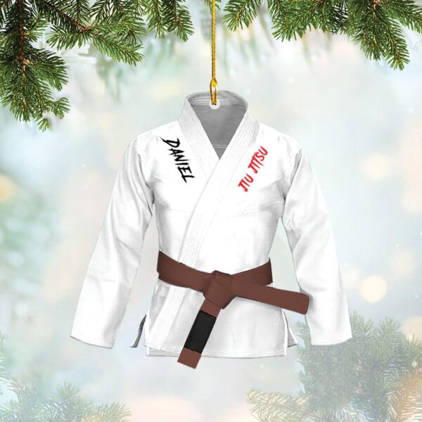 Personalized Jiu Jitsu Ornament | Custom BJJ Sensei Gift Idea - Image 4