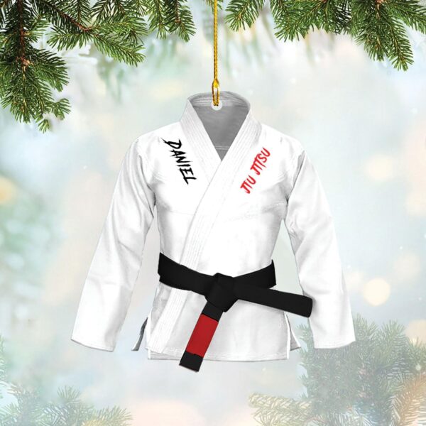 Personalized Jiu Jitsu Ornament | Custom BJJ Sensei Gift Idea - Image 3