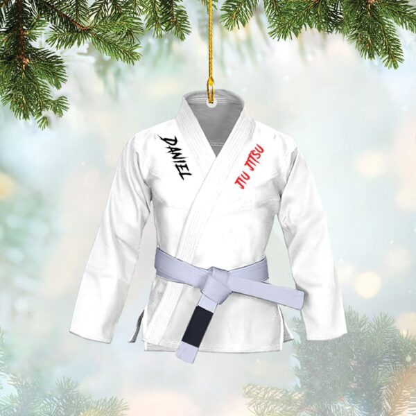 Personalized Jiu Jitsu Ornament | Custom BJJ Sensei Gift Idea - Image 6