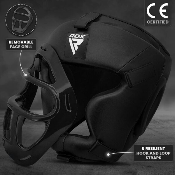 RDX Pro Boxing Headgear - Full Face MMA Sparring Gear, Muay Thai Training - Image 2