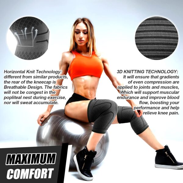 NEENCA Knee Braces: Best Compression Sleeves for Pain Relief & Support - Image 3