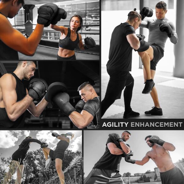 RDX Curved Focus Mitts: Maya Hide Leather Boxing Pads for MMA, Muay Thai, Kickboxing Training - Image 8