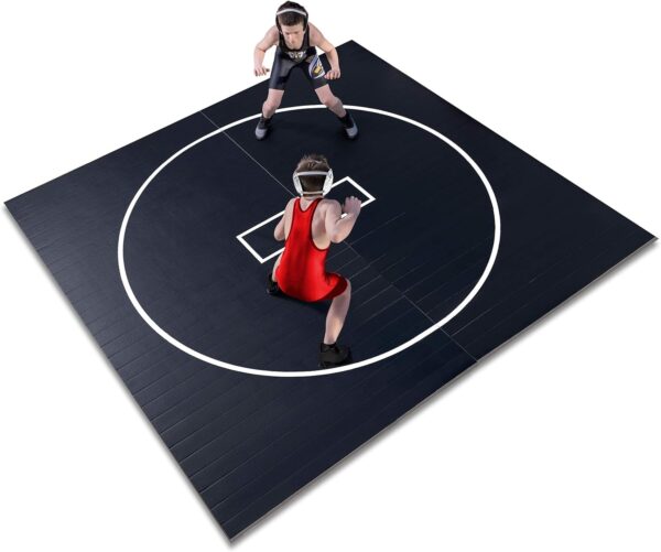 Gold Medal Sports 10' x 10' Wrestling Mat, Jiu Jitsu BJJ Mats, Wrestling Mats, Martial Arts Thick Mats for Home, Judo Tatami Wrestling Mat, Flexi Roll