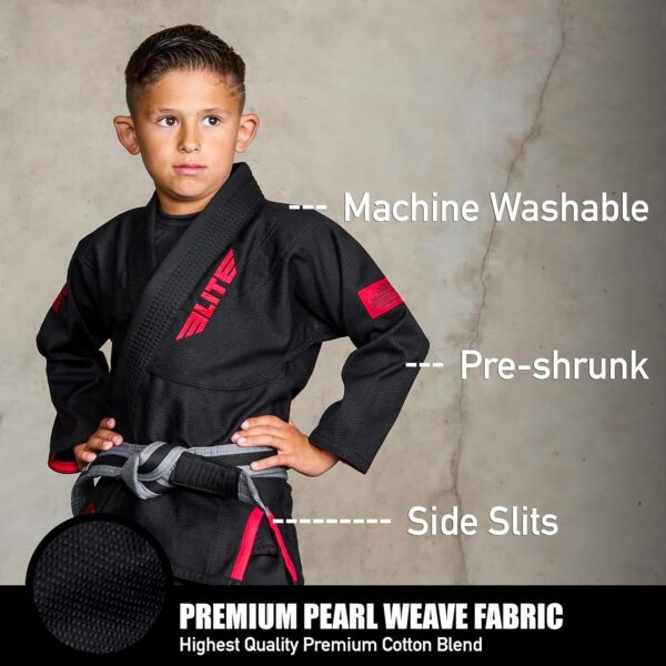 Elite Sports IBJJF Approved Ultra Light Kids BJJ Gi with Free Belt - Image 2