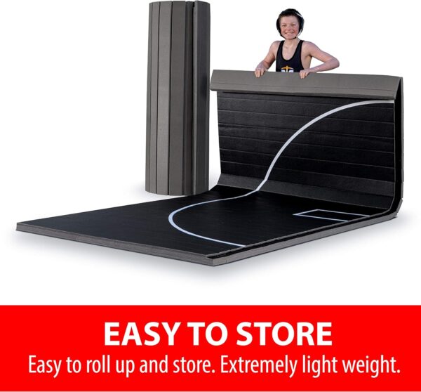 Premium 10x10 Flexi-Roll Wrestling Mat for Home Gym | BJJ Jiu Jitsu Tatami Surface - Image 2