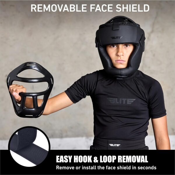 Elite Sports Kids Boxing Headgear | Youth MMA Protective Gear 4-13 Years - Image 2