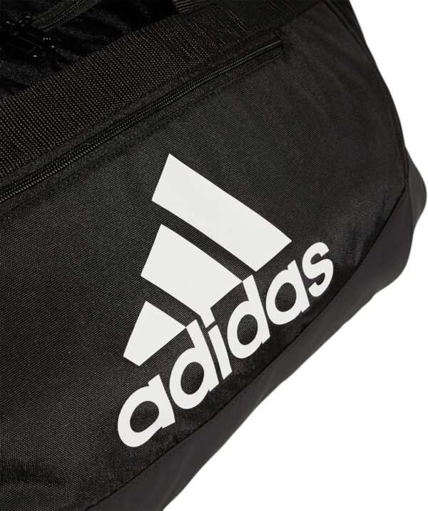 Adidas Defender 4.0 Medium Duffel Bag: Durable Sports & Travel Gear 66L Black/White - Image 4
