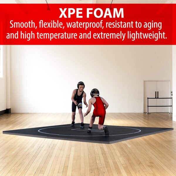 Premium 10x10 Flexi-Roll Wrestling Mat for Home Gym | BJJ Jiu Jitsu Tatami Surface - Image 4