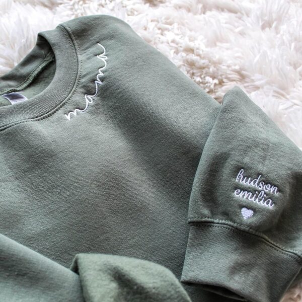 Custom Mama Sweatshirt with Kids Names | Personalized Mom Gift - Image 2