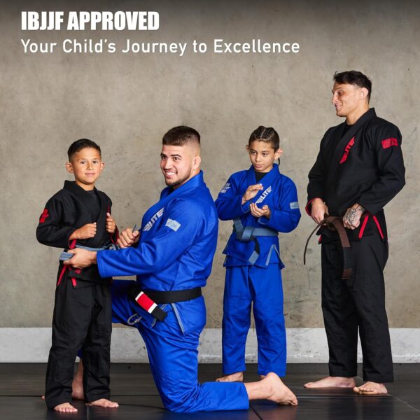 Elite Sports IBJJF Approved Ultra Light Kids BJJ Gi with Free Belt - Image 6
