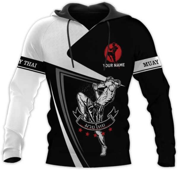 Custom Muay Thai Boxing Hoodie | Personalized Name Pride Sweatshirt - Image 2