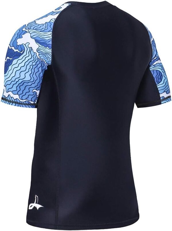 UPF 50+ Men's Compression Rash Guard - Performance Fit Swim & Sports Base Layer - Image 4