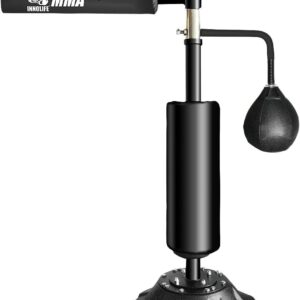 INNOLIFE MMA Boxing Speed Trainer Punching Spinning Bar with Dual Punch Head