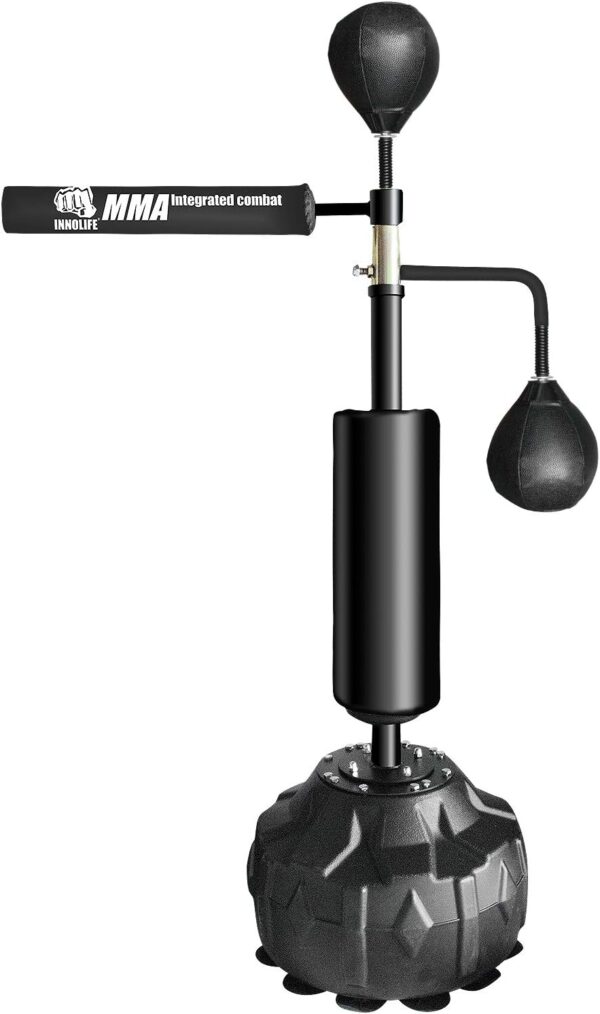 INNOLIFE MMA Boxing Speed Trainer Punching Spinning Bar with Dual Punch Head