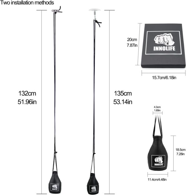 Professional Leather Boxing Slip Bag - MMA Reflex Training Speed Ball for Dodge & Weave - Image 3
