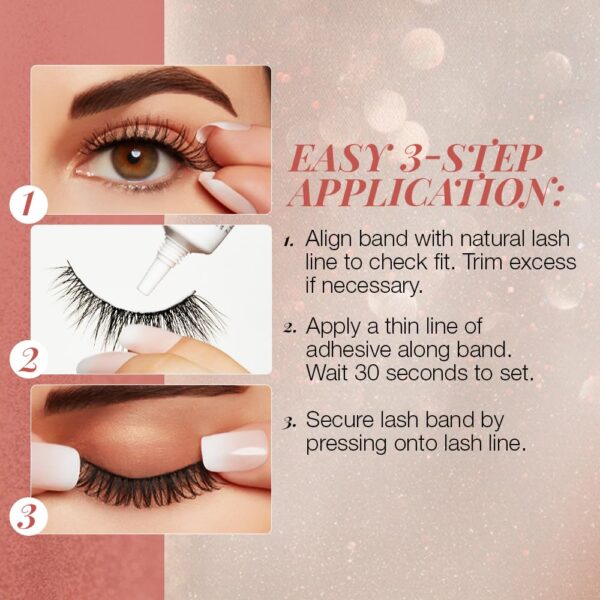 Ardell Naked Lashes 422: Natural-Looking Lightweight False Eyelashes 4-Pack - Image 6