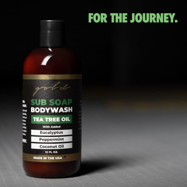 Gold BJJ Tea Tree Anti-Fungal Soap | Natural MMA Shower Gel for Athletes - Image 6