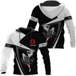 Personalized Name Boxing Hoodies, Muay Thai Pride Sweatshirt