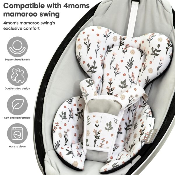 4moms MamaRoo Newborn Insert: Soft Mesh Head & Body Support - Image 2