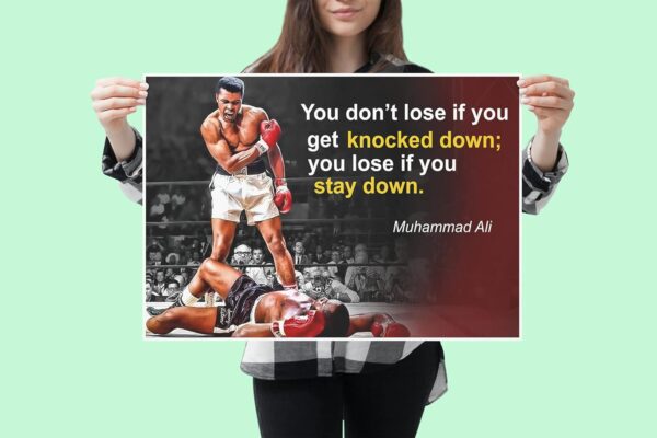 Muhammad Ali Inspirational Quote Poster - Black History Month Boxing Decor - Image 4