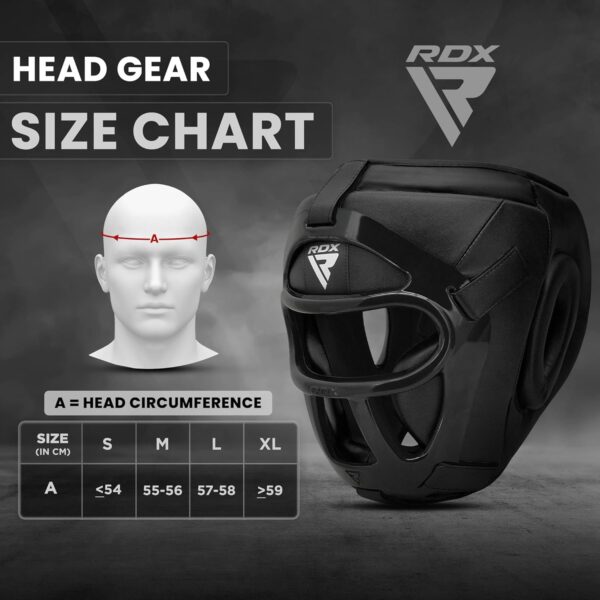 RDX Pro Boxing Headgear: MMA Sparring Gear w/ Removable Face Grill - Image 4