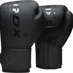 RDX Kids Boxing Gloves Sparring and Muay Thai Maya Hide Leather, Kara Patent Pending Junior Training Mitt for Kickboxing, Punching Bag, Focus Pads, MMA, Thai Pad, Double End Ball Punching Gloves