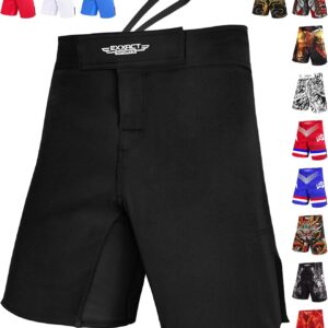 Exxact Sports Pro MMA Shorts, No-Gi BJJ Jiu Jitsu Shorts for Men, Boxing, UFC, Cross Training, Kickboxing & Grappling Shorts.
