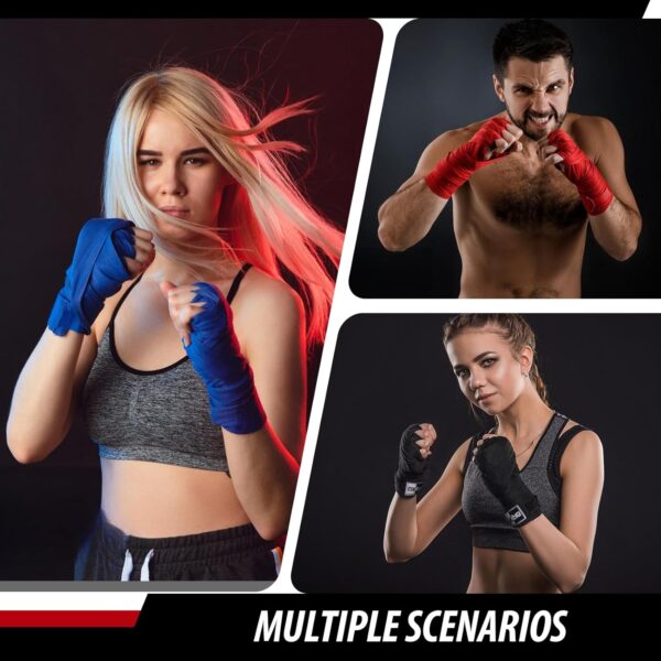 FIVING 180" Boxing Hand Wraps: Pro-Grade MMA Muay Thai Wrist Support - Image 7