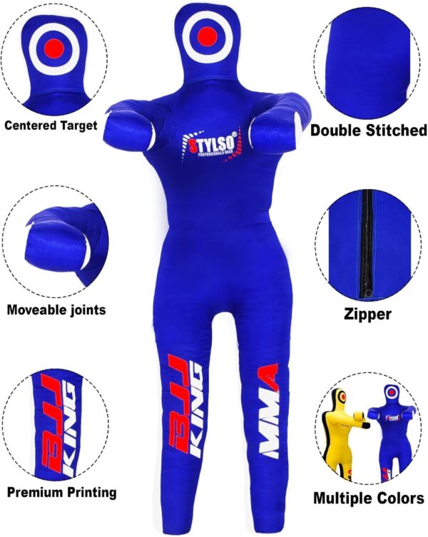 Ultimate Un-Filled Grappling Dummy | BJJ MMA Wrestling Training Dummy for Adults & Kids - Image 2