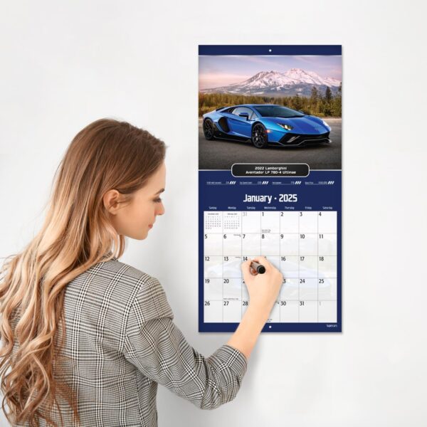 2025 Supercars Wall Calendar: High-Performance 12-Month Large Print Edition - Image 4