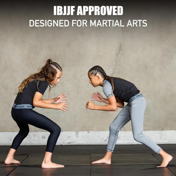 Elite Sports Youth Compression Pants - Boys Athletic Base Layer for BJJ Soccer Basketball Training - Image 4
