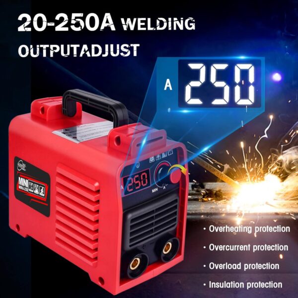 Pro MMA-250A 110V Welder: IGBT Digital LCD, Hot Start Anti-Stick DIY Welding Kit - Image 4