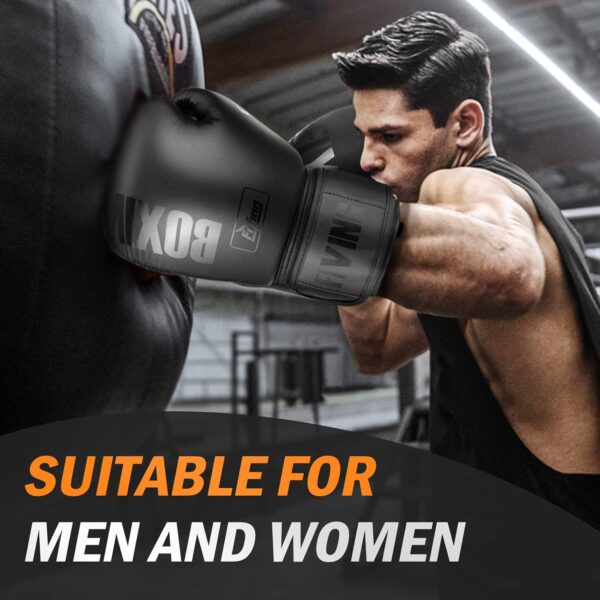 FIVING Pro Boxing Gloves - Men Women MMA Kickboxing Muay Thai Training Gloves - Image 7