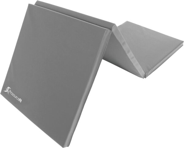 ProsourceFit Tri-Fold Folding Thick Exercise Mat 6’x2’ with Carrying Handles for MMA, Gymnastics Core Workouts