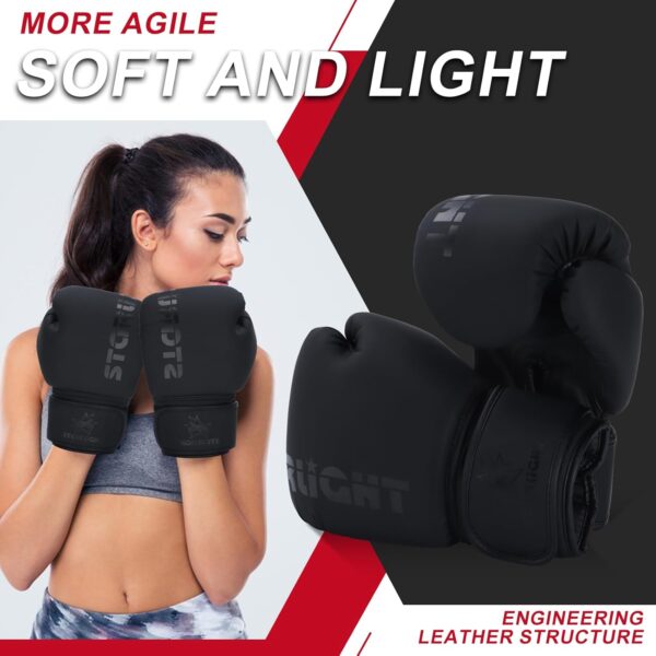 Pro Boxing Gloves for Men & Women: Training, Sparring, MMA, Kickboxing, Muay Thai Workout Gloves - Image 7
