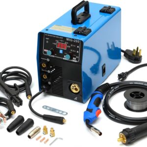 S7 Gas and Gasless 200A 110V/220V Multiprocess MIG Welder - 4-in-1 Welding Machine for Flux Cored, MIG, Lift TIG, and Stick ARC Welding Machine