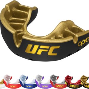 OPRO Gold Level Mouth Guard – Moldable Mouthguard with Superior Comfort, Fit, and Multi-Layer Protection for Boxing, Rugby, Hockey, MMA, BJJ, and Football Mouthpiece – Includes Mouth Guard Case