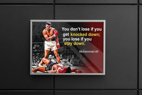 Muhammad Ali Inspirational Quote Poster - Black History Month Boxing Decor - Image 3