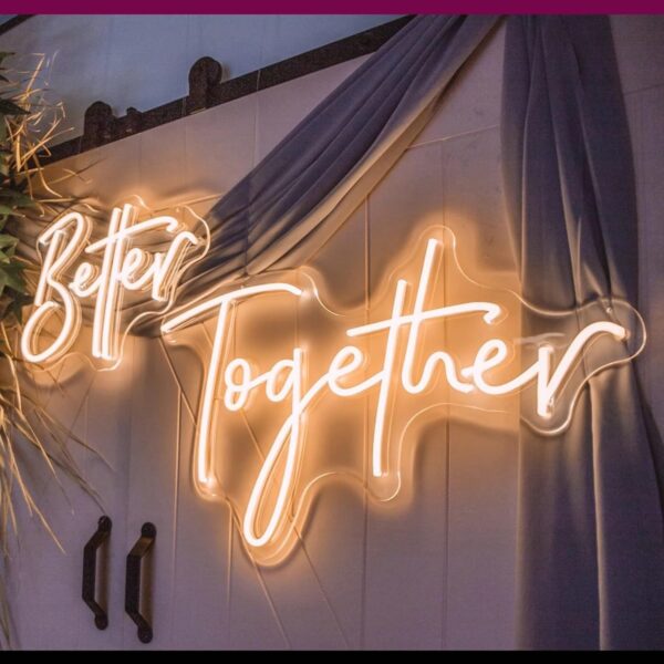 Custom LED Neon Wedding Sign - Personalized Last Name Lights for Home & Business Decor - Image 3
