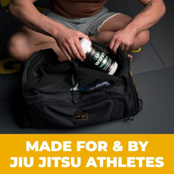 Gold BJJ Ultimate Waterproof Martial Arts Duffle Bag with Gi Wet Gear Pocket - Image 7